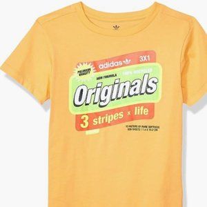 adidas Originals Kids' Big Juniors Graphic Tee SIZE MEDIUM